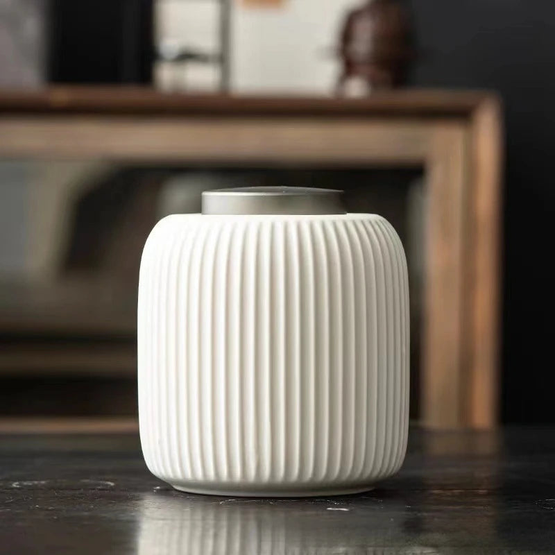 White Ceramic Cremation Urn