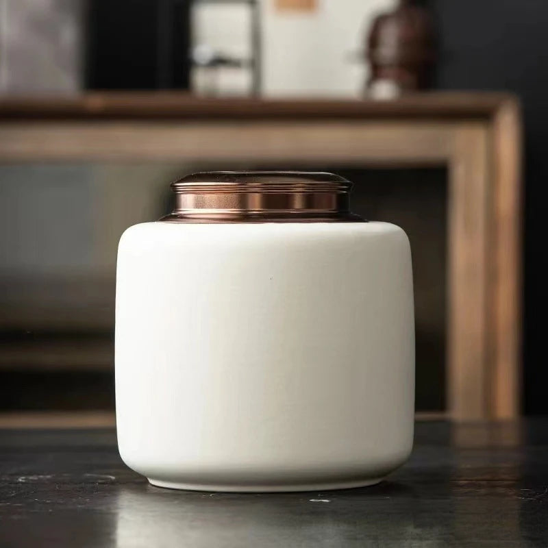 White Ceramic Cremation Urn