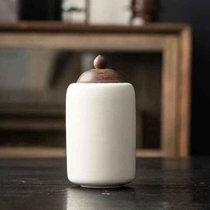 White Ceramic Cremation Urn