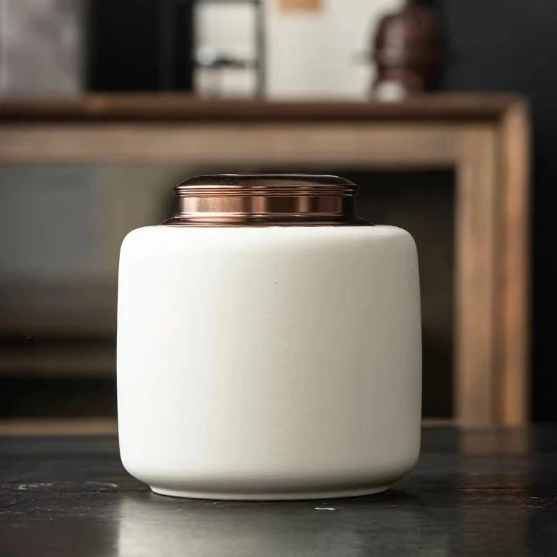 White Ceramic Cremation Urn