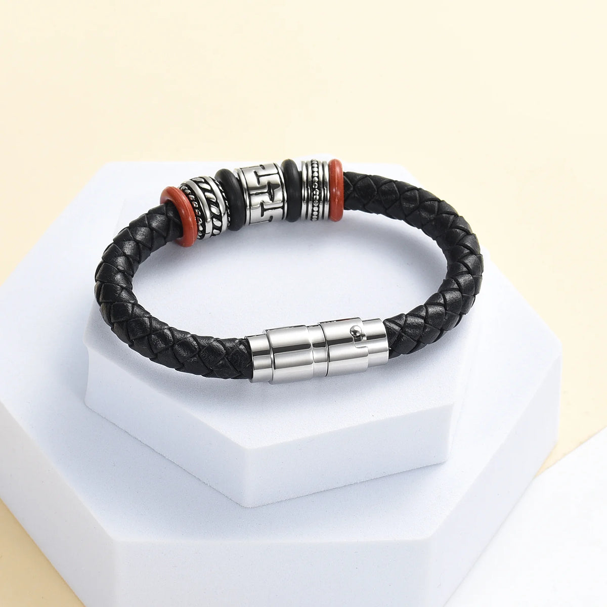 Leather Cremation Bracelet For Ashes