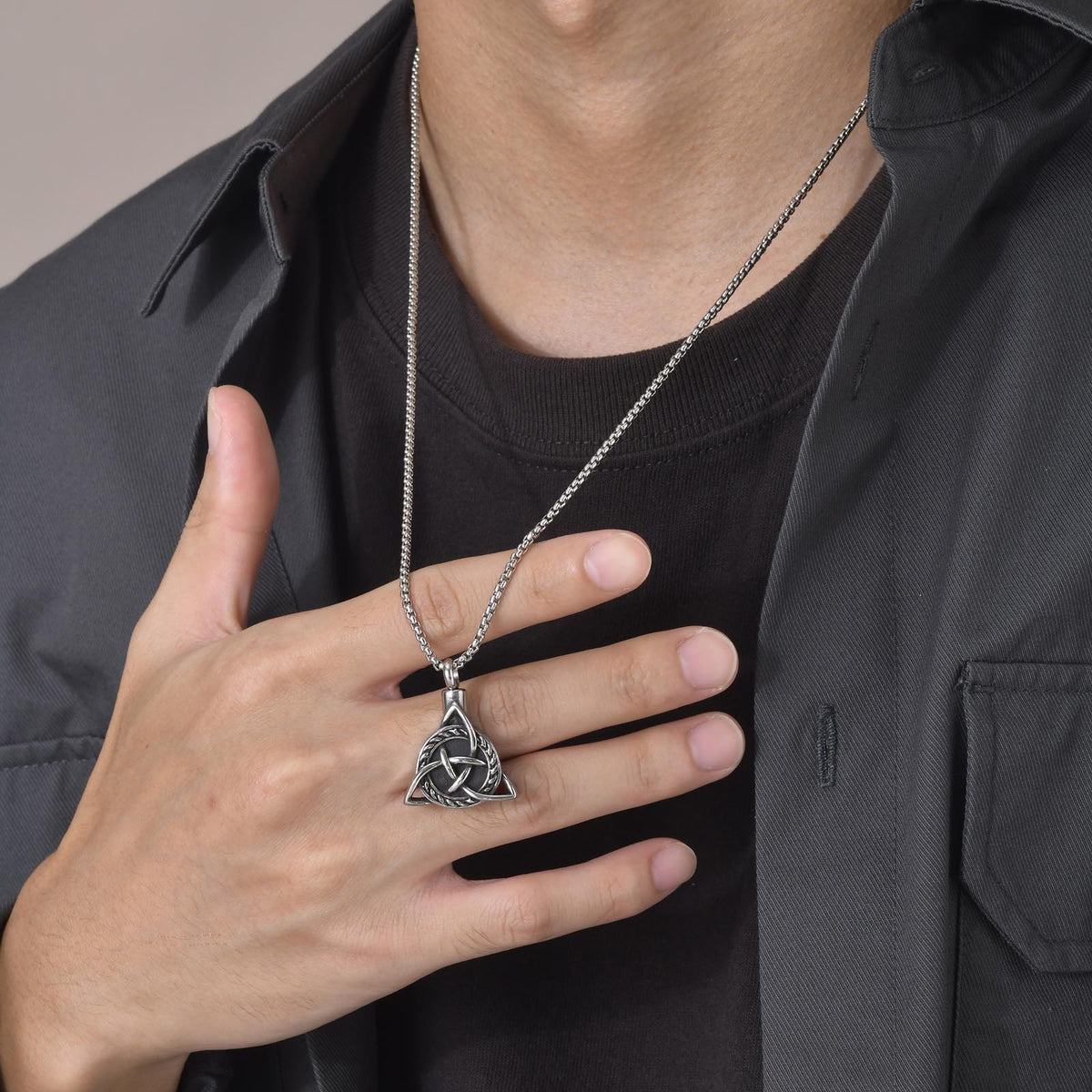 Celtic Knot Urn Necklace