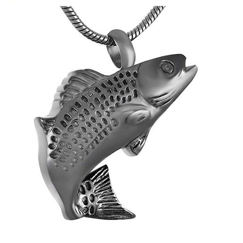 Fish Pendant Memorial Urn Necklace