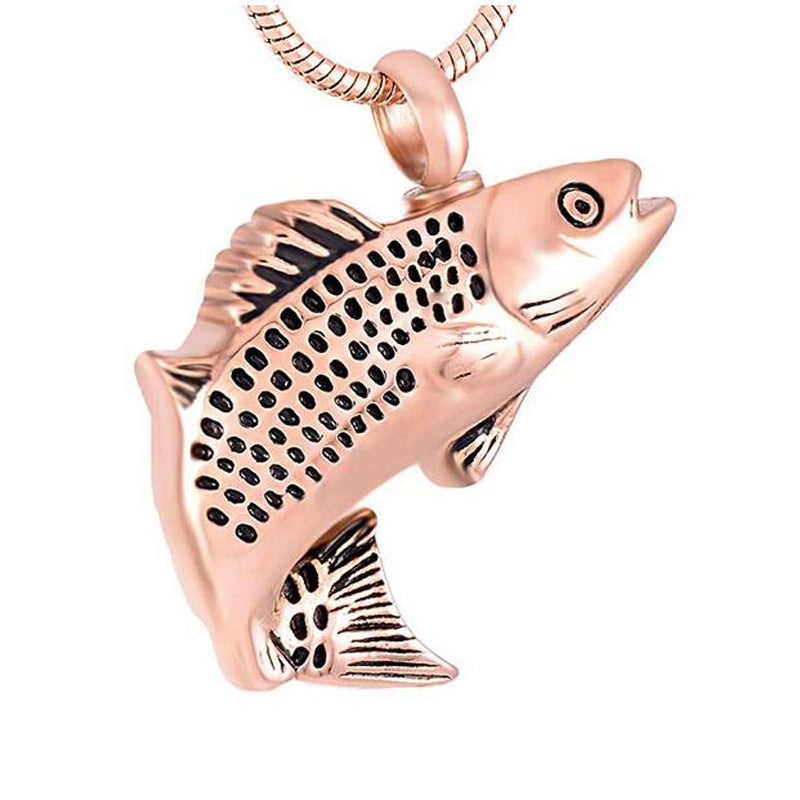 Fish Pendant Memorial Urn Necklace