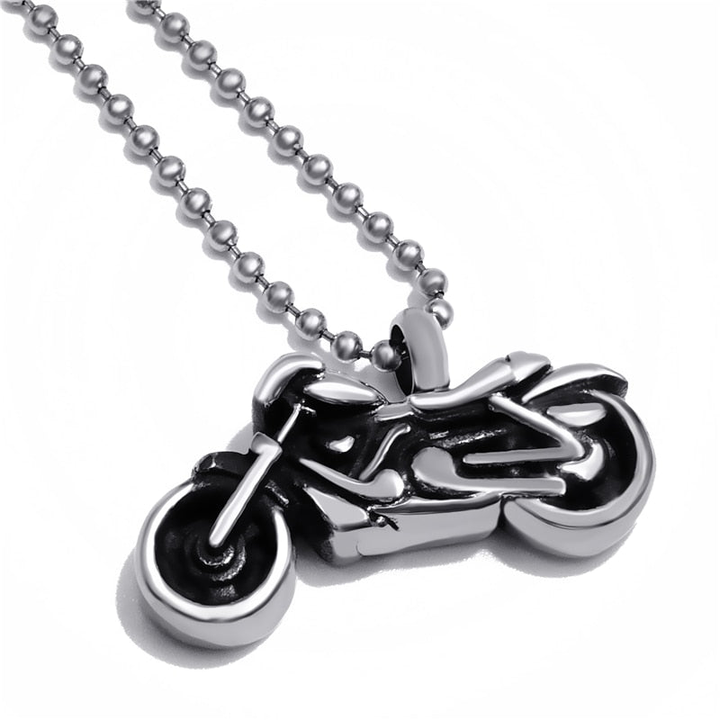 Motorcycle Cremation Necklace