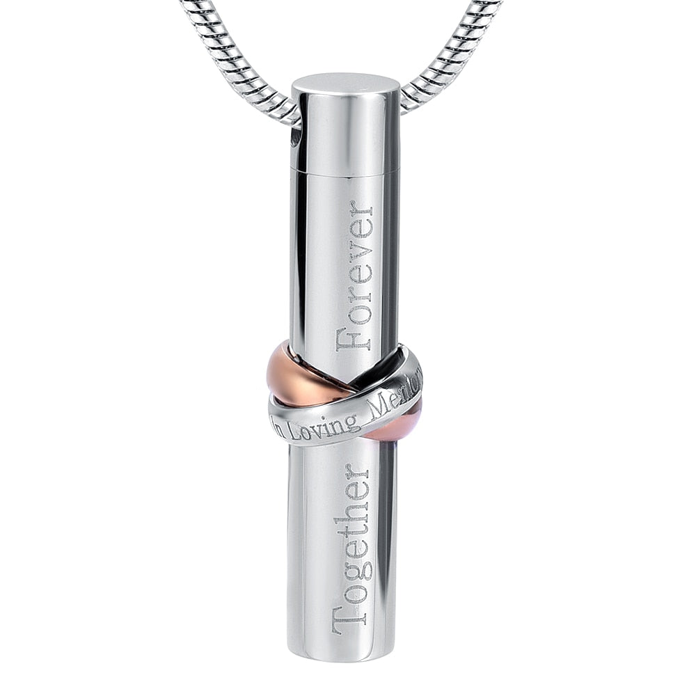 Cylinder sales urn necklace