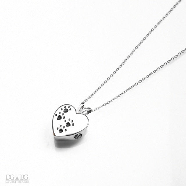 Paw Prints on Your Heart Necklace
