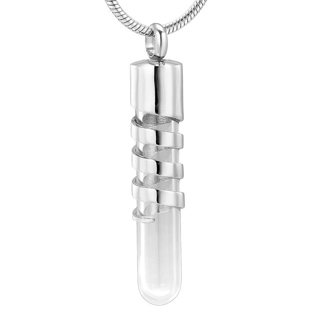 Metal vial necklace discount