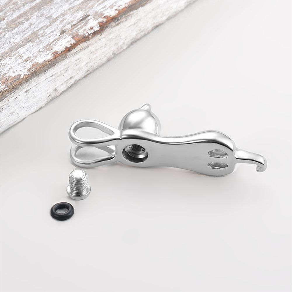 Dangling Cat Cremation Pendant