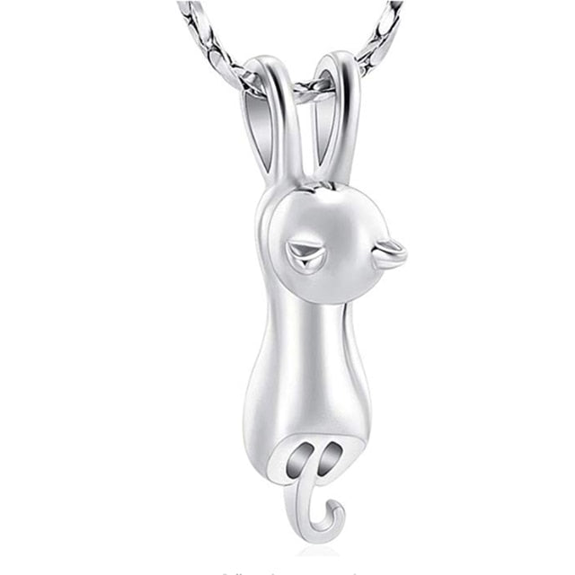 Dangling Cat Cremation Pendant