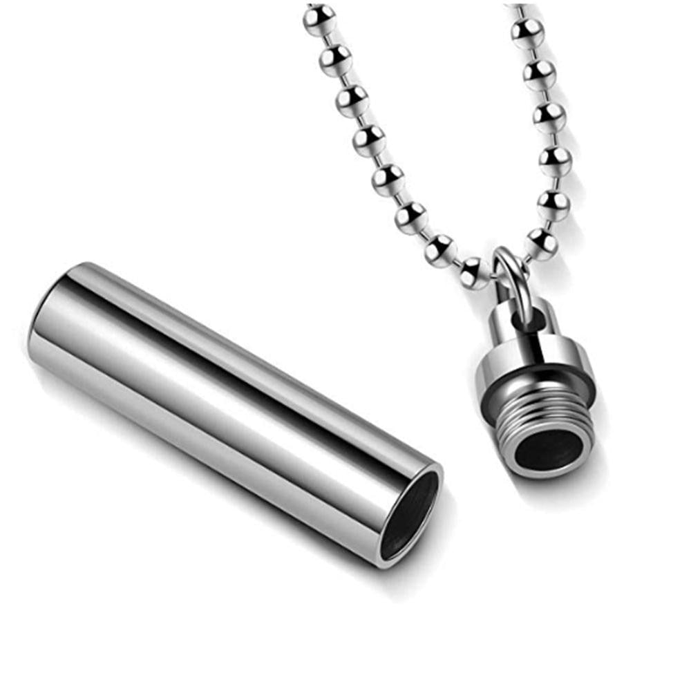 Pet Cylinder Ashes Necklace