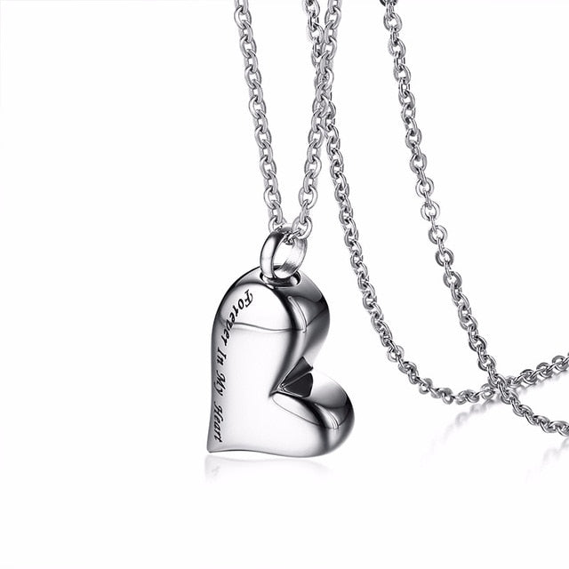 Forever In My Heart Engraved Cremation Pendant Remain Eternal