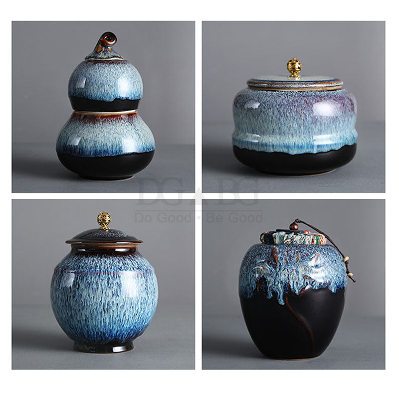 Pottery pet urns on sale