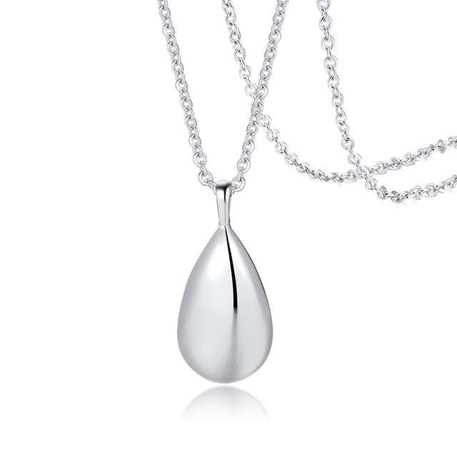 Teardrop Cremation Pendant Necklaces