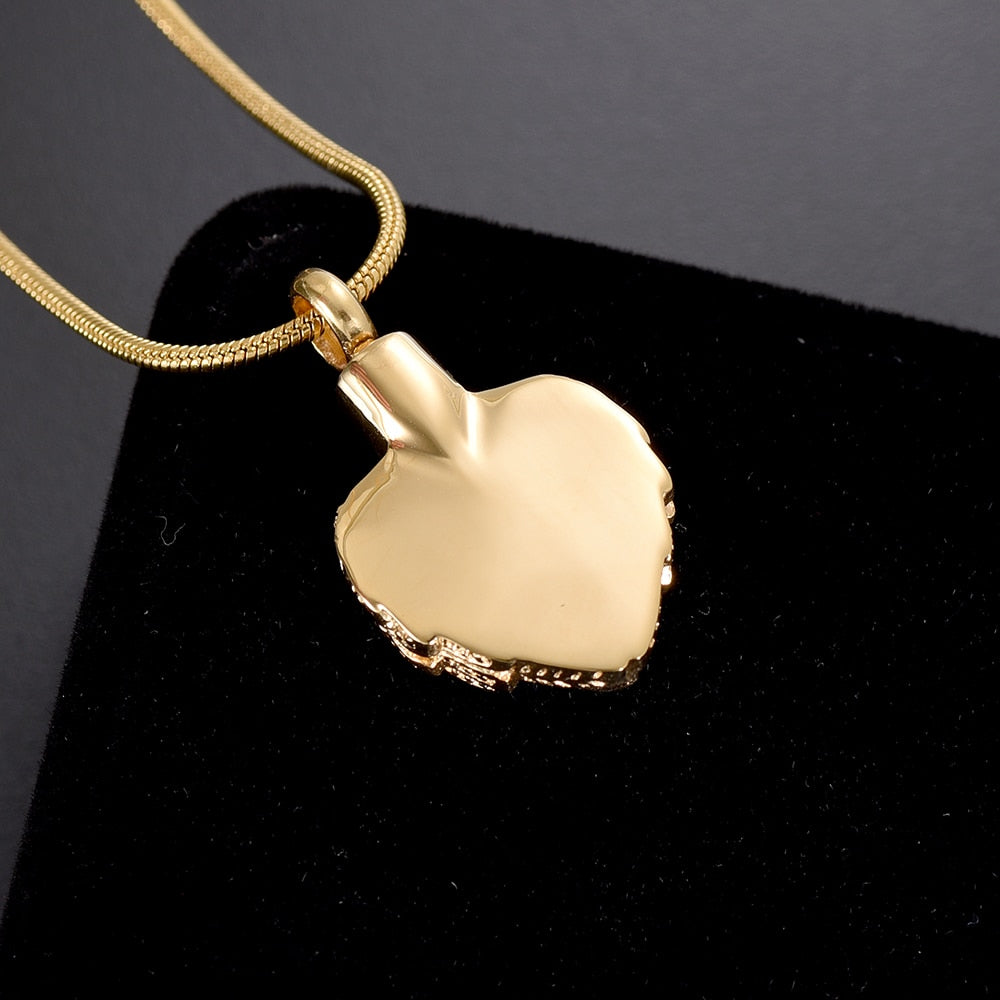 Angel Wing Birthstone Heart Cremation Jewelry