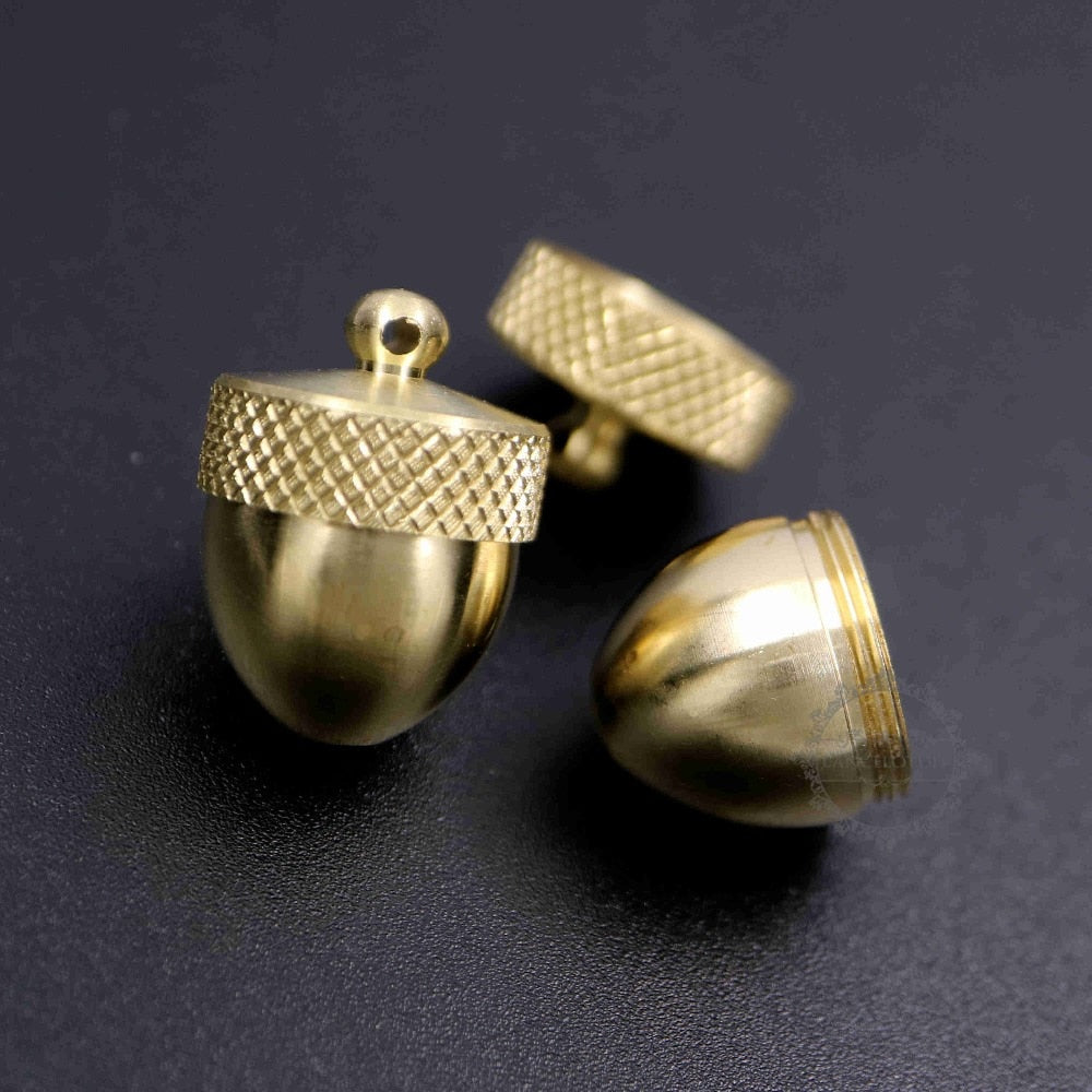 Brass Acorn Pendant Urn