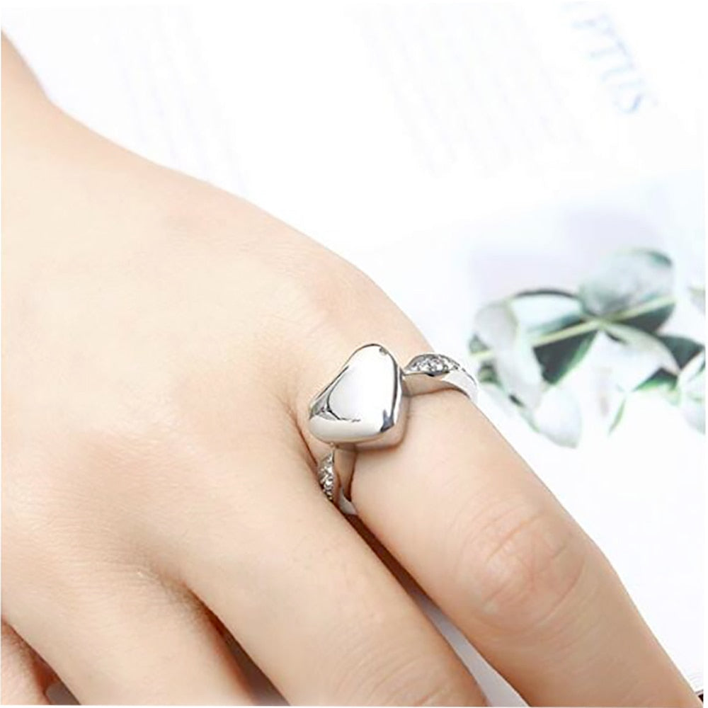 Heart Cremation Ash Ring