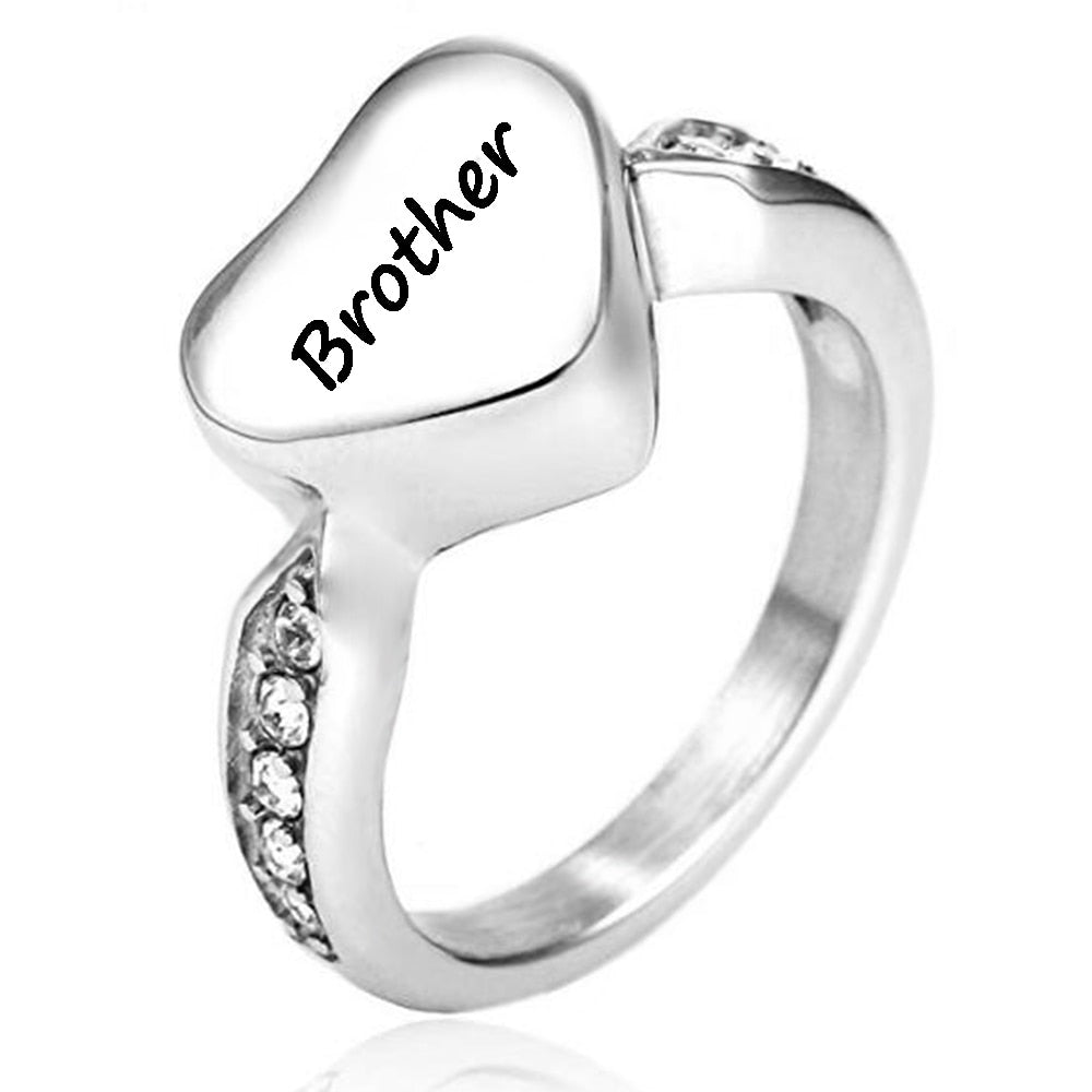 Heart Cremation Ash Ring