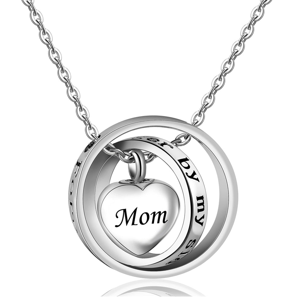 No Longer By My Side Forever In My Heart Cremation Necklace Remain Eternal