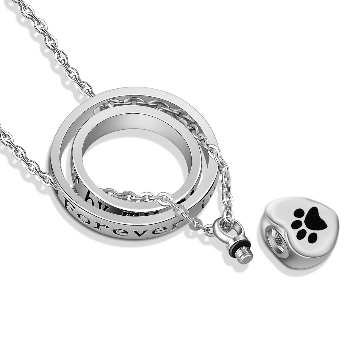 No Longer By My Side, Forever In My Heart Cremation Necklace