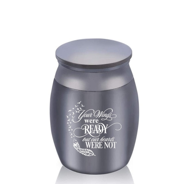 Small Black Metal Pet Cremation Urns