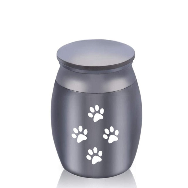 Small Black Metal Pet Cremation Urns