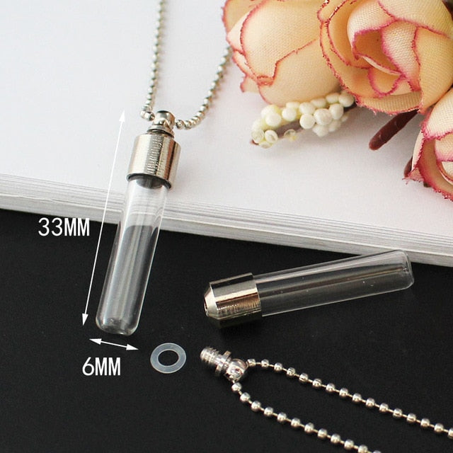 Vial hotsell necklace pendant