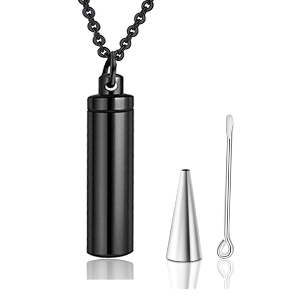 Stainless Steel Cylinder Ashes Pendant