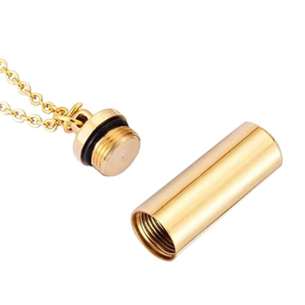Stainless Steel Cylinder Ashes Pendant