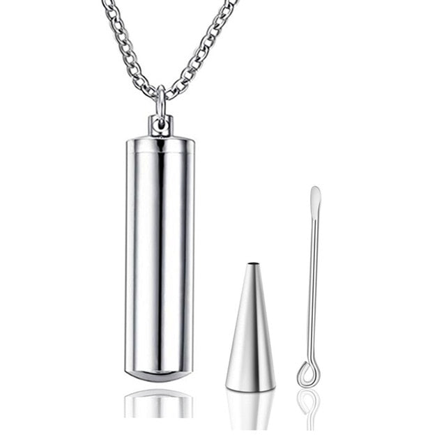 Stainless Steel Cylinder Ashes Pendant