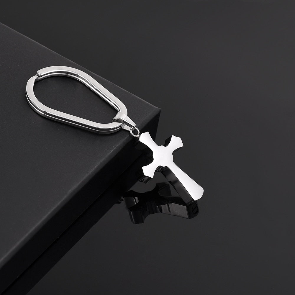 Black Cross Ashes Key Chain