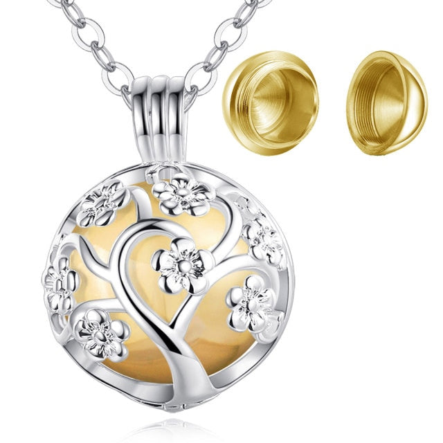 Flower Cage Locket &amp; Ash HolderNecklace