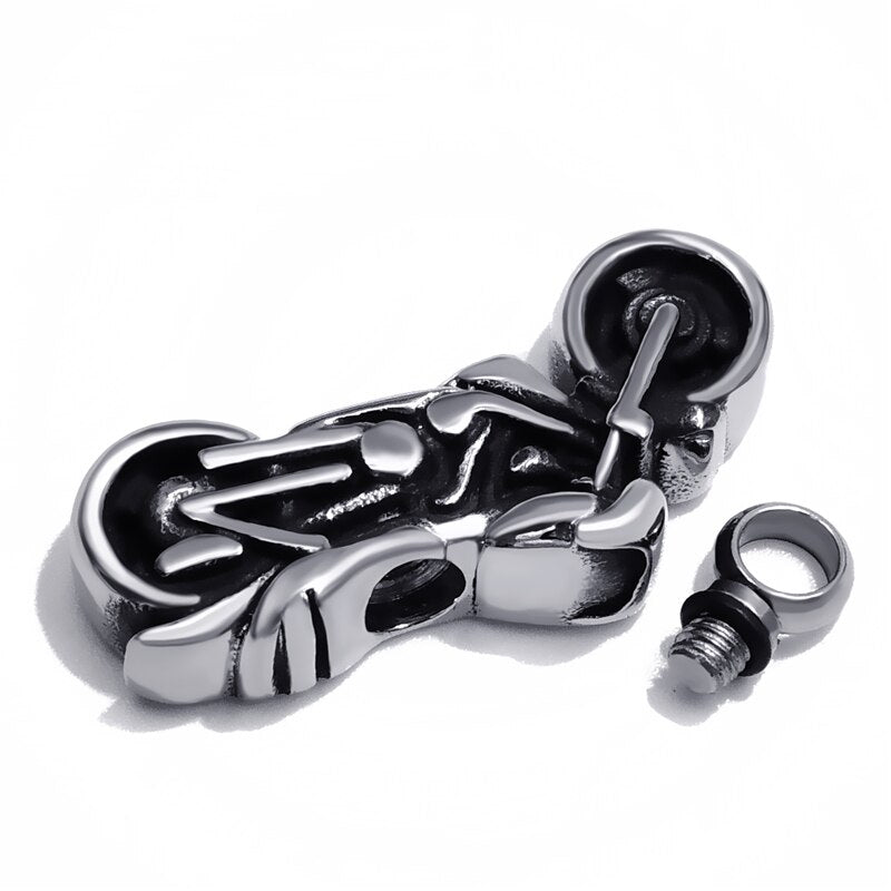 Motorcycle Cremation Necklace